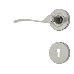 M7B40 - 2 Lever Lockset Lady Star Rose